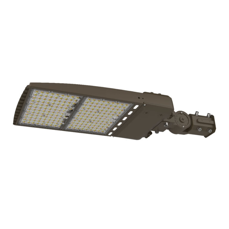 AL22 LED Shoebox Area Light/320W-240W-200W-160W/110-277VAC/5000K/T3 Distribution/Dark Bronze