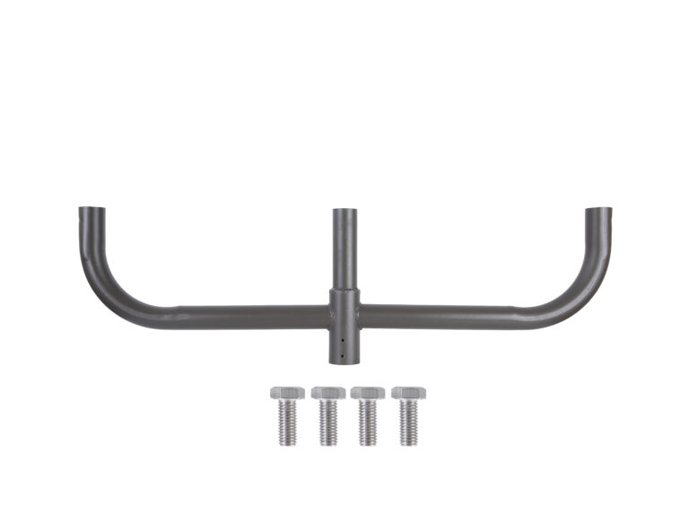 180 Degree Triple Bullhorn Mounting Adapter Round Base with 2-3/8" O.D. Mounting Tenon