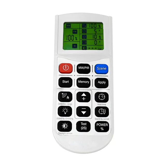 Universal Remote for HS Sensors | <b>Settings Display</b> | Stand By | On/Off | Dimming