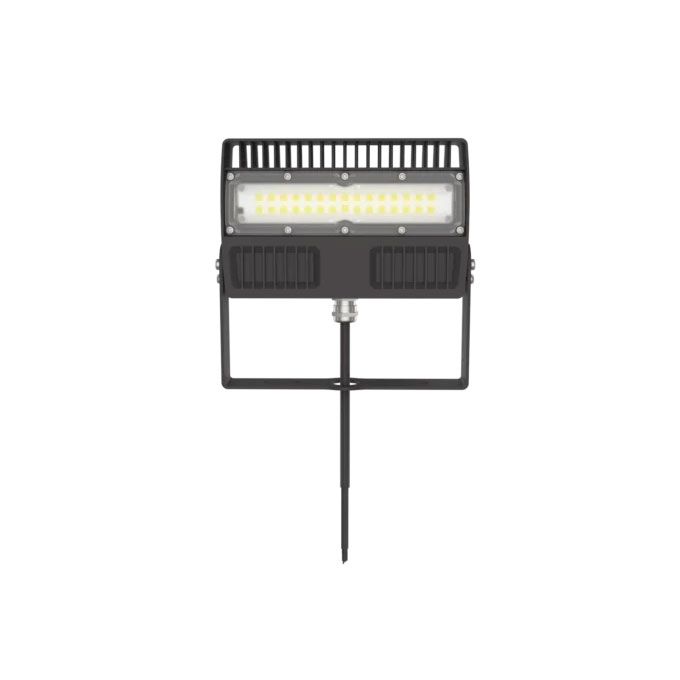 FL52 Slim LED Flood Light/75W/100-277VAC/5000K/Trunnion Bracket/Dark Bronze/Dusk-to-Dawn
