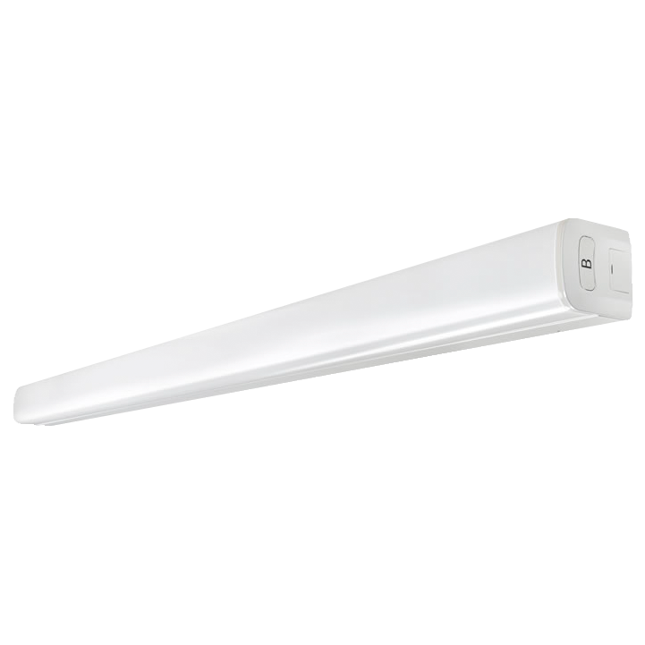 MLSN Linkable LED Linear Strip Light/22W/110-347VAC/0-10v Dimmable/2ft/3500K-4000K-5000K/Clip-in Milky Cover